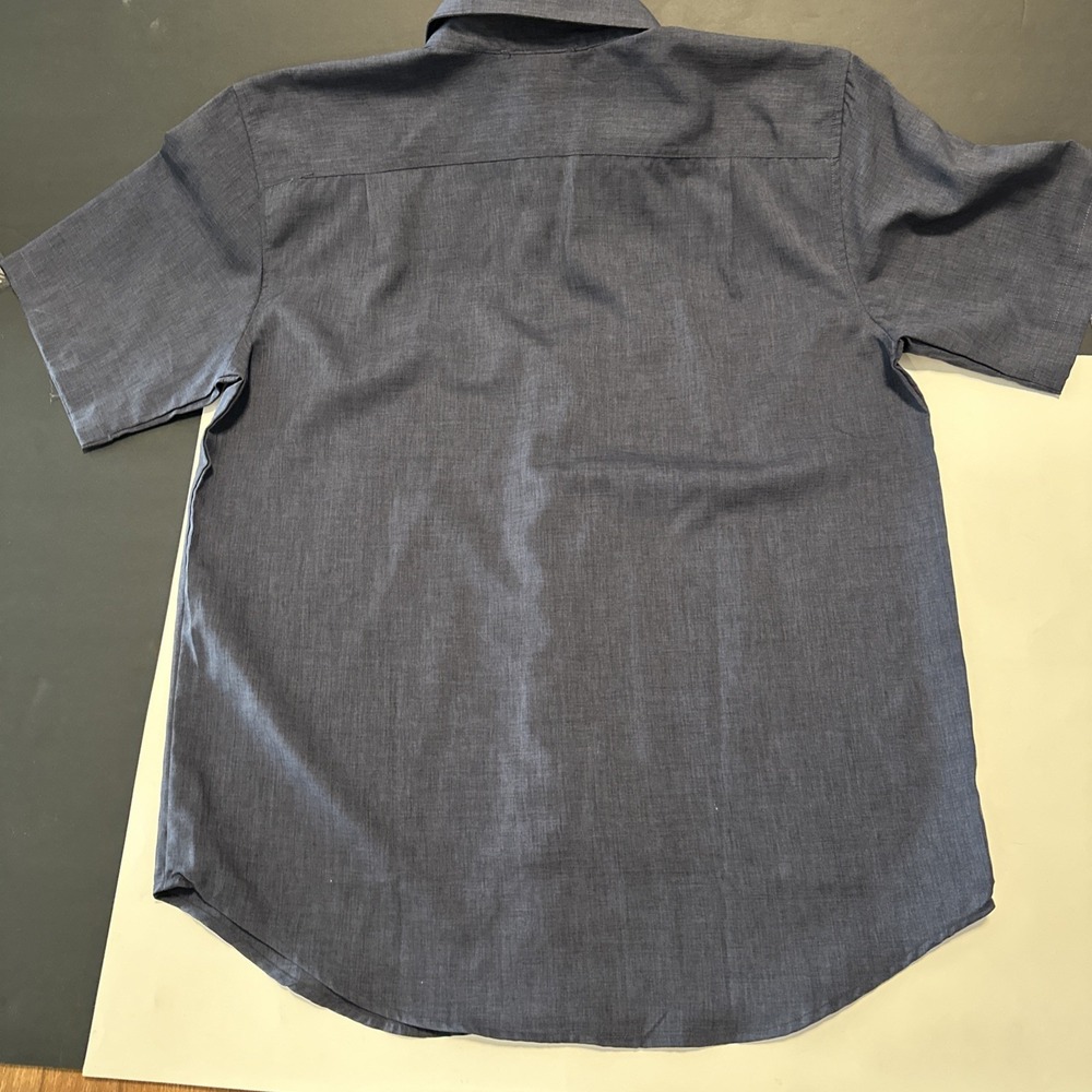 Orvis Classic Collection Mens Large Blue Short Sleeve Button Shirt Outdoor - Picture 8 of 8